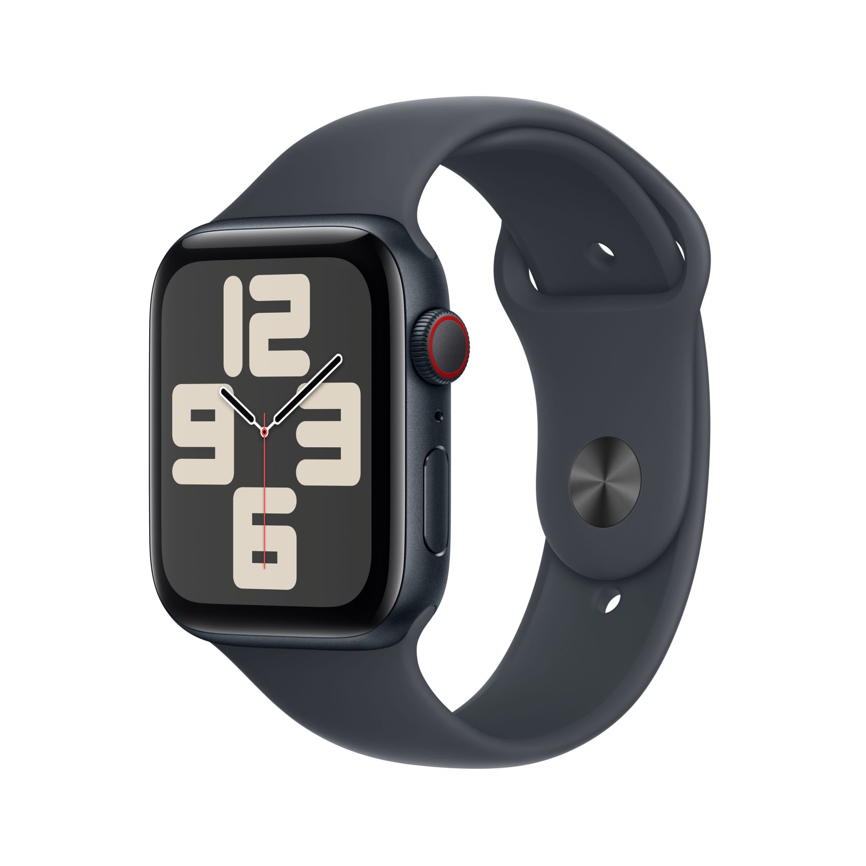 Apple Watch SE 2022 GPS + Cellular 44mm Mitternacht mit Sportarmband M/L Mitternacht, mxgm3qf/a