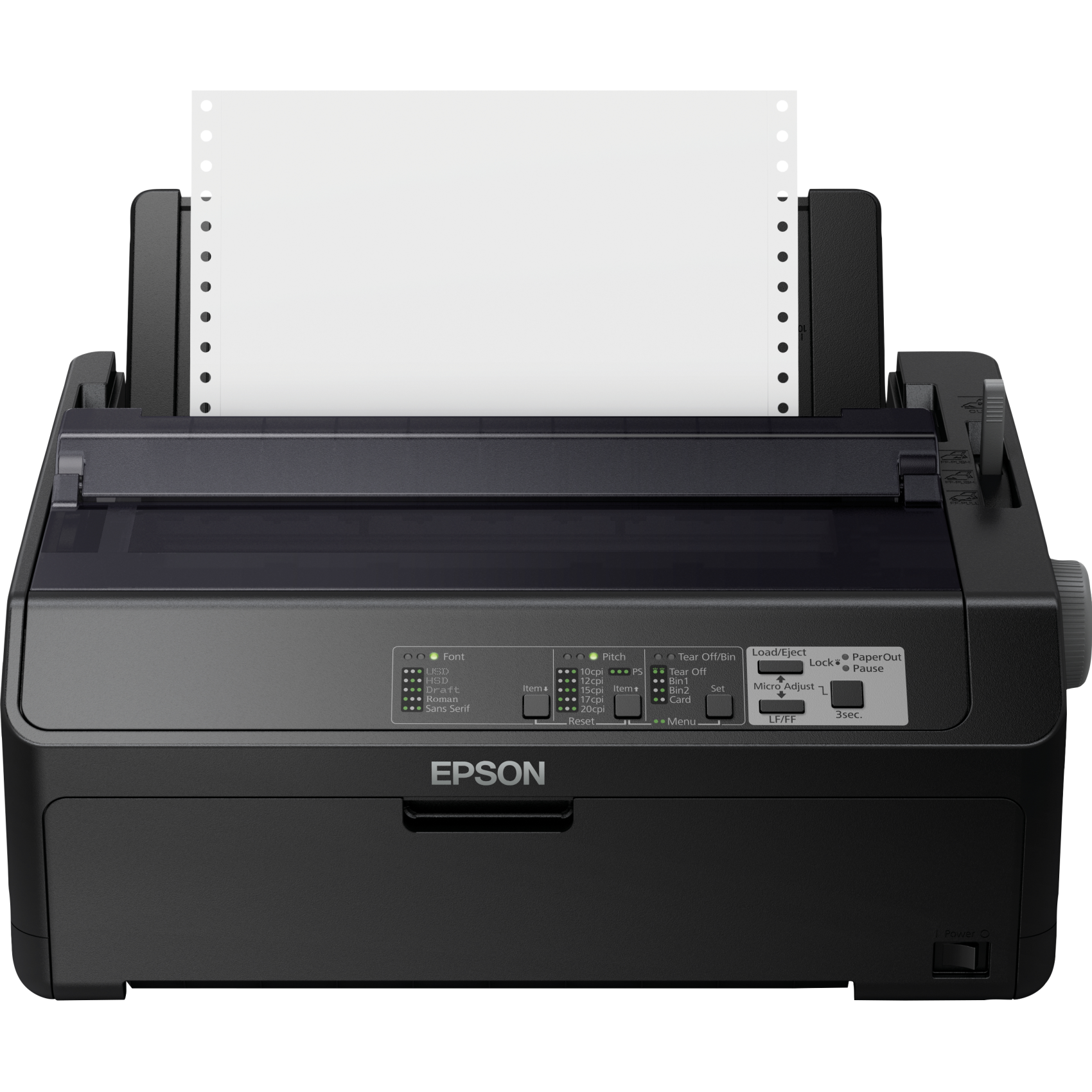 Epson FX-890II, c11cf37401, 612 Zeichen pro Sekunde, 463 Zeichen pro Sekunde, 10 Zeichen pro Zoll