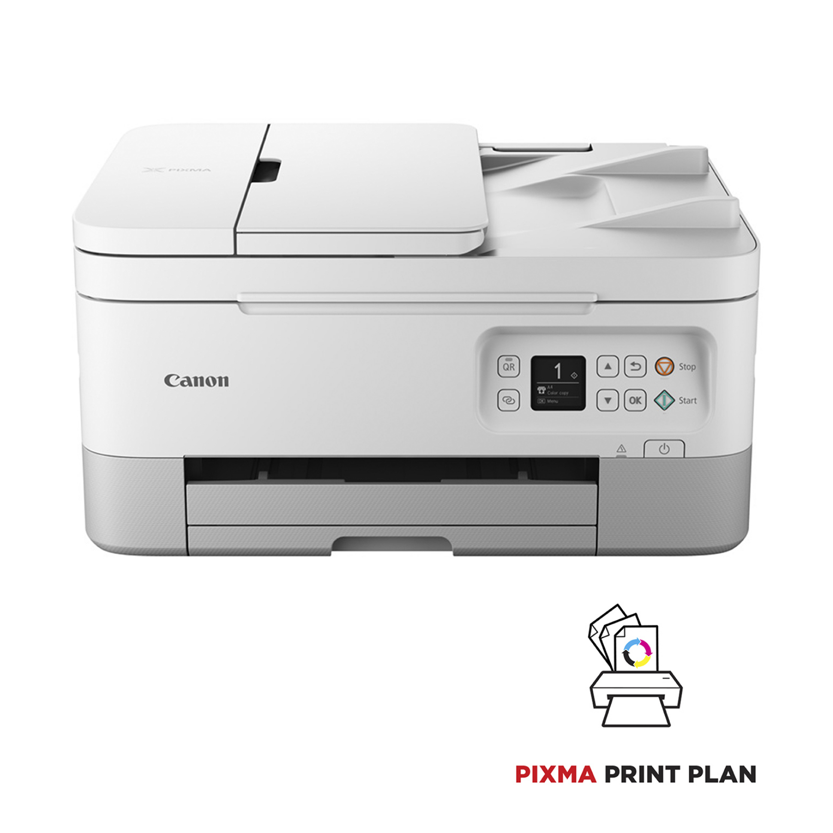 Canon PIXMA TS7451i 3-in-1 WLAN-Farb-Multifunktionssystem, 5449c026, Weiß, Tintenstrahl, Farbdruck