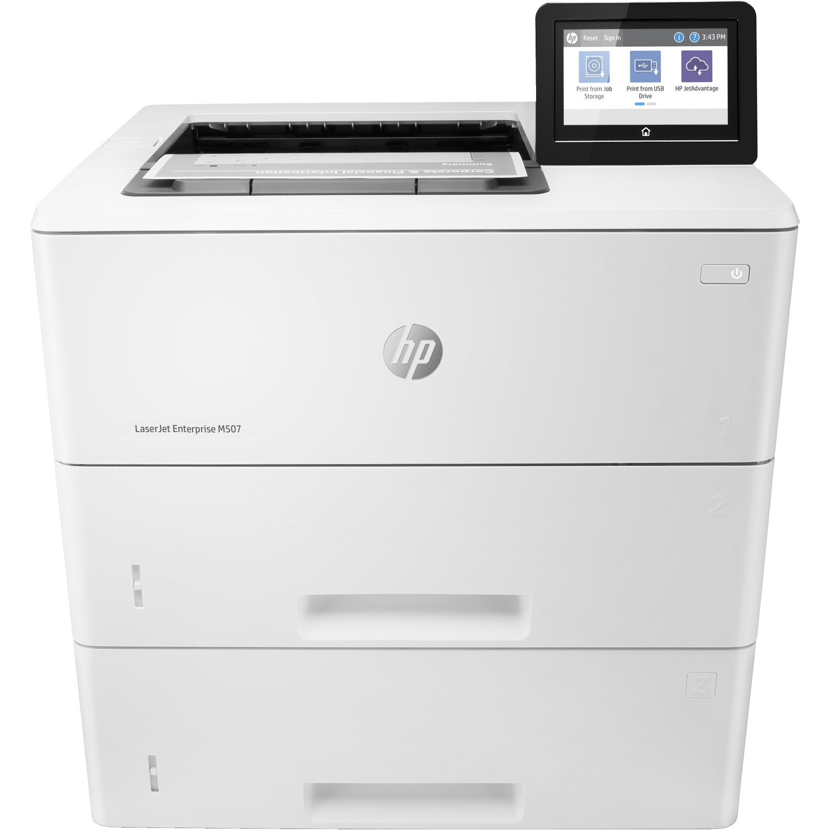 HP LaserJet Enterprise M507x, 1pv88a#b19, Black and white, Drucker für Drucken, Beidseitiger Druck, Laser, 1200