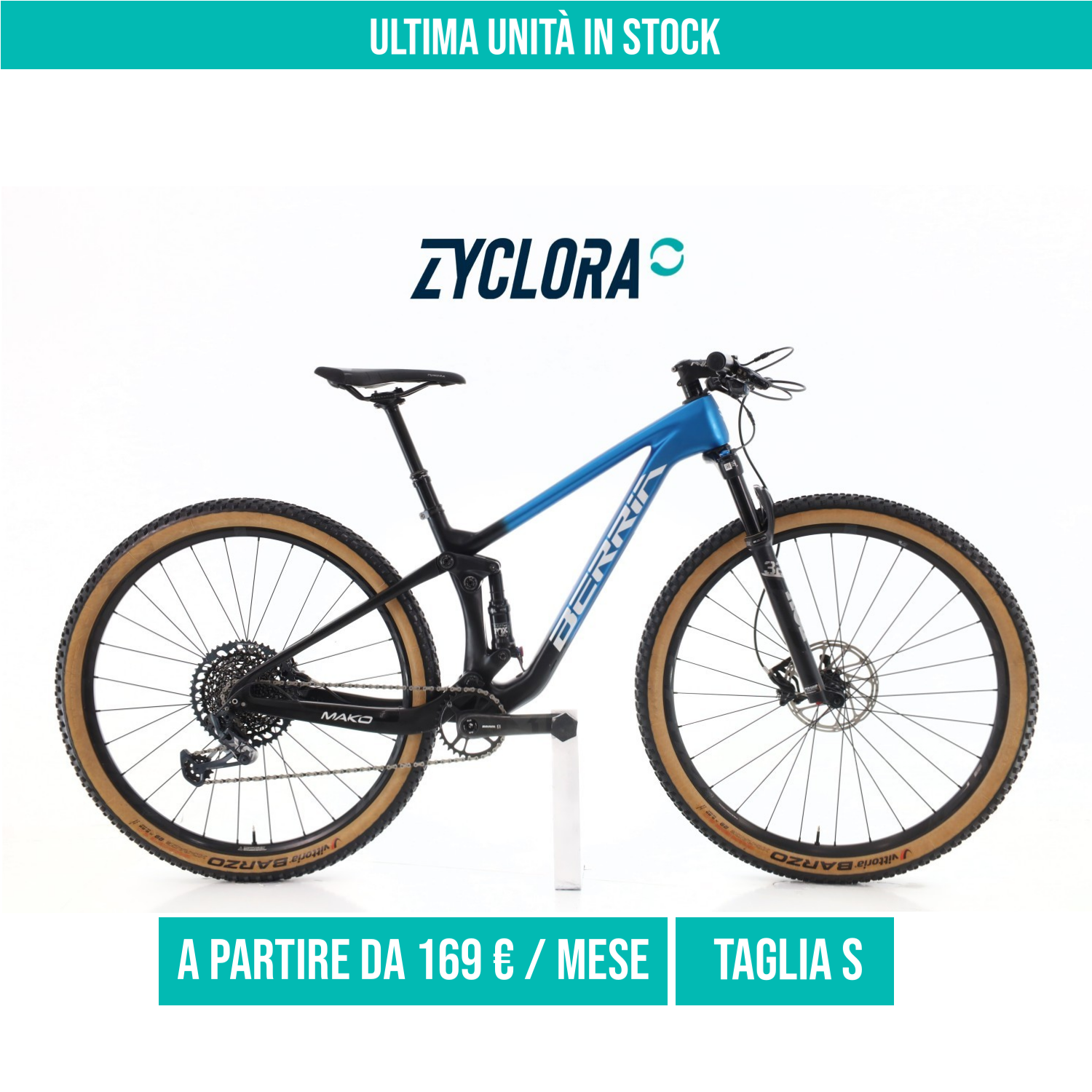 Berria Mako Carbonio X01 taglia S Semi-nuova
