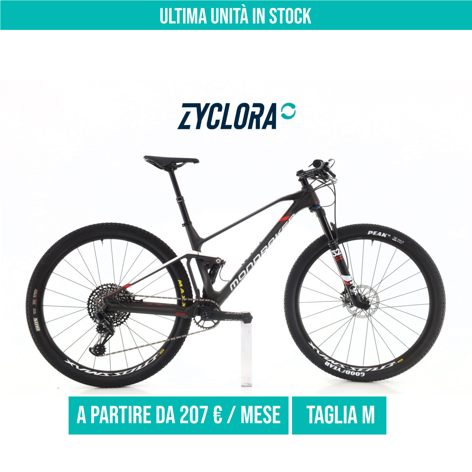 Mondraker F-Podium Carbonio GX taglia M Semi-nuova