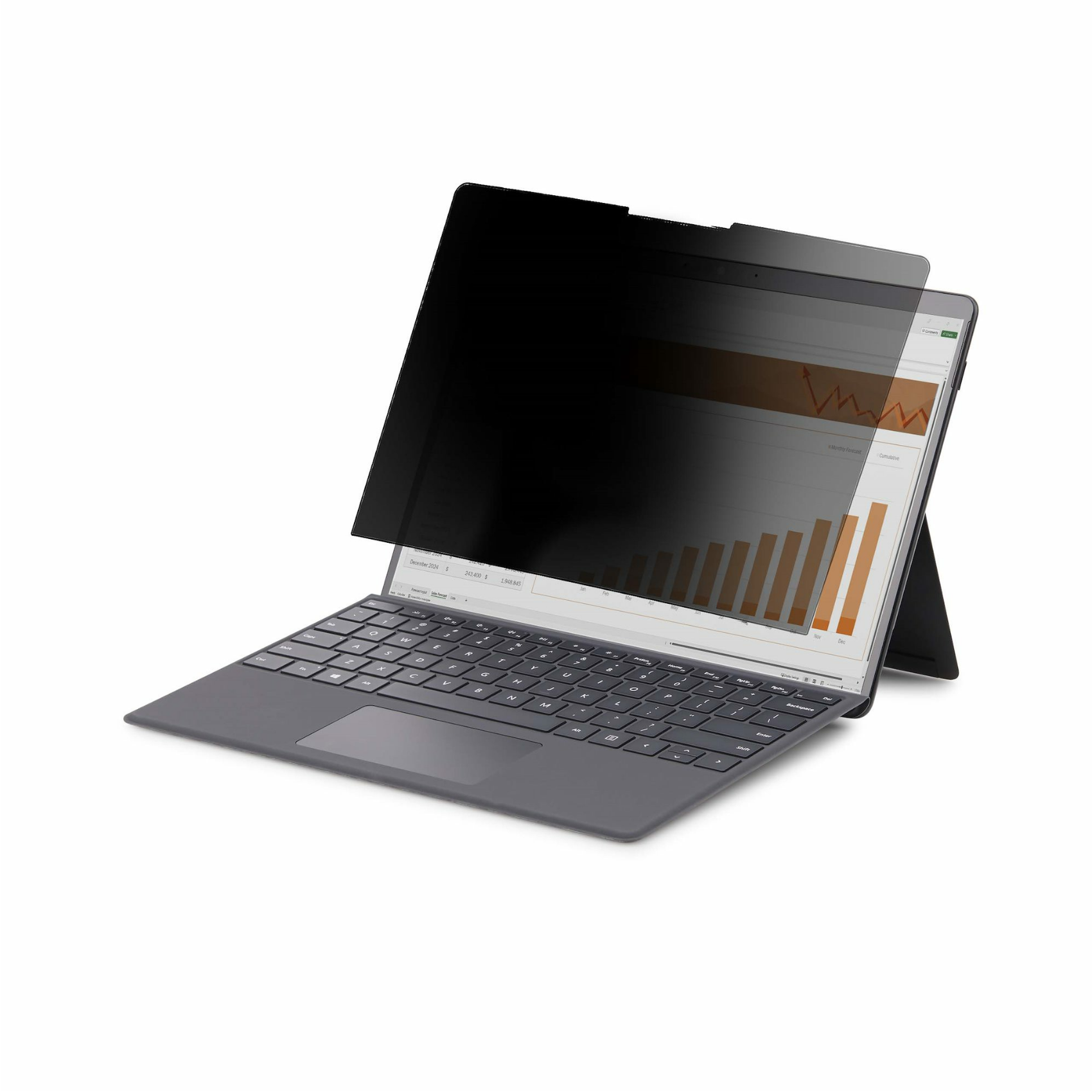 StarTech.com 4-Wege Laptop Sichtschutz für 12,4" Surface Laptop Go 1/2/3, 124sl-privacy-screen, Sichtschutzfolie, Hoch/Que