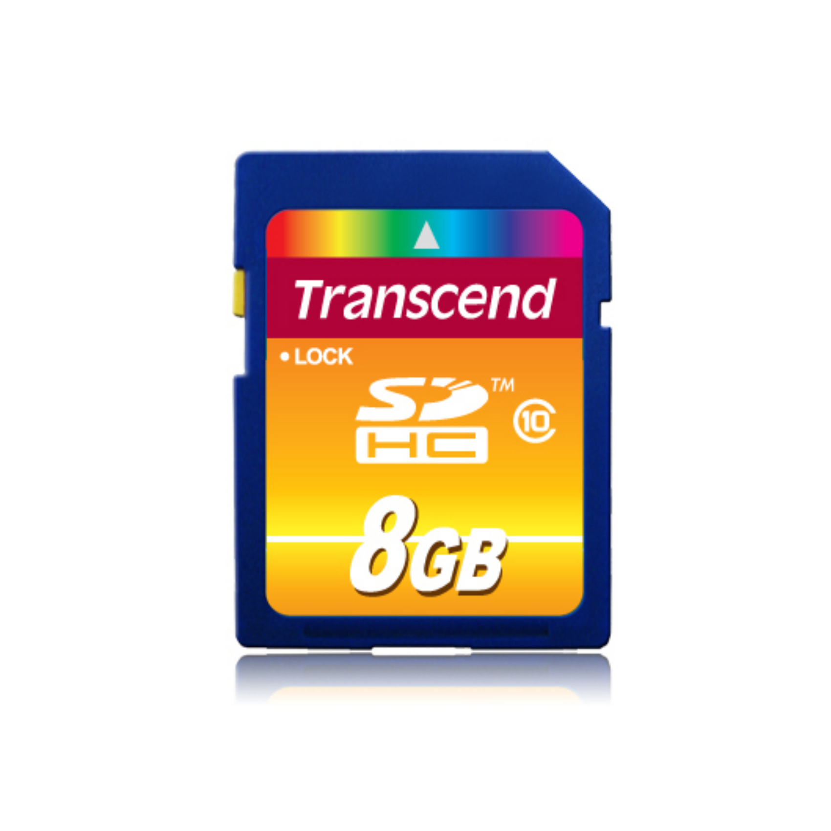 Transcend, ts8gsdhc10, 8 GB, SDHC, Klasse 10, NAND, 30 MB/s, Schwarz