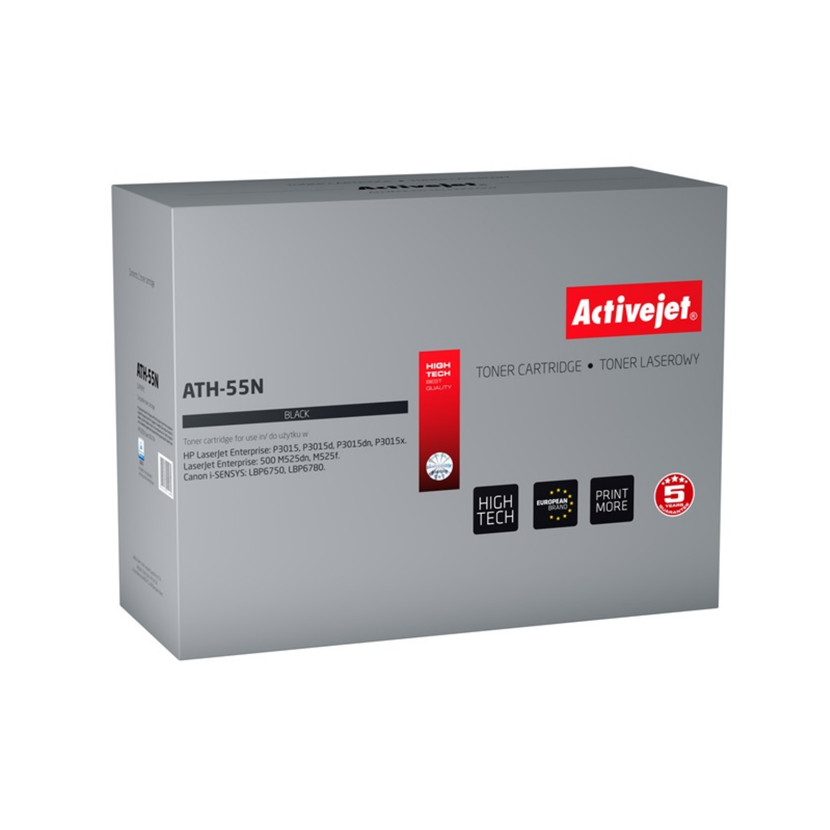 ActiveJet, ath-55n, Kompatibler Toner zu HP 55A/Canon CRG-724 schwarz