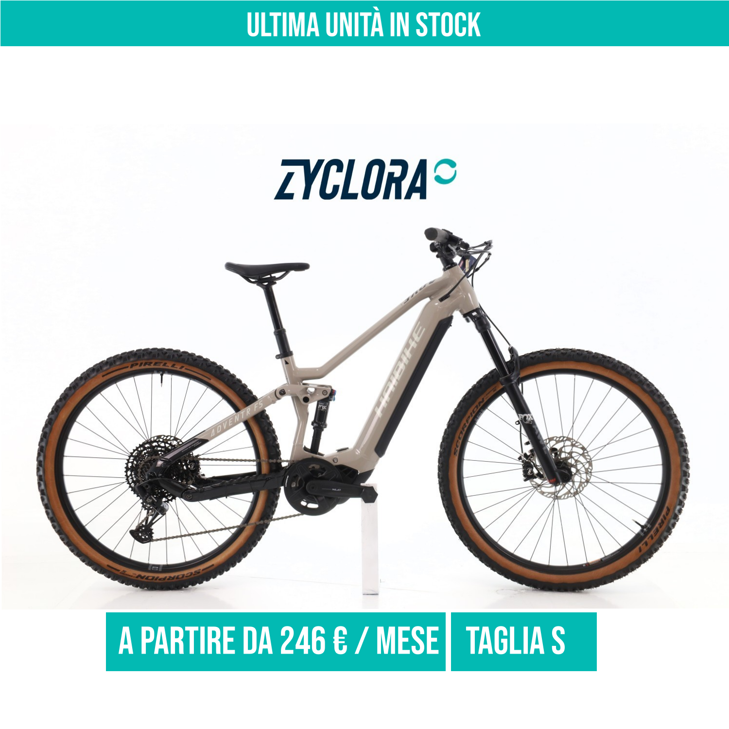 Haibike Adventr FS taglia S Semi-nuova