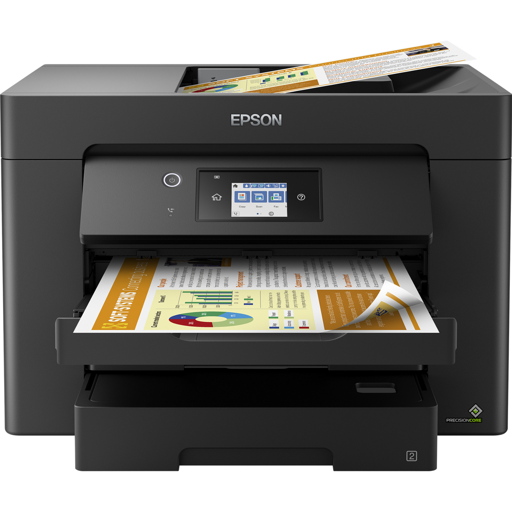 Epson WorkForce WF-7830DTWF, c11ch68403, Tintenstrahl, Farbdruck, Farbscan, A3, Schwarz