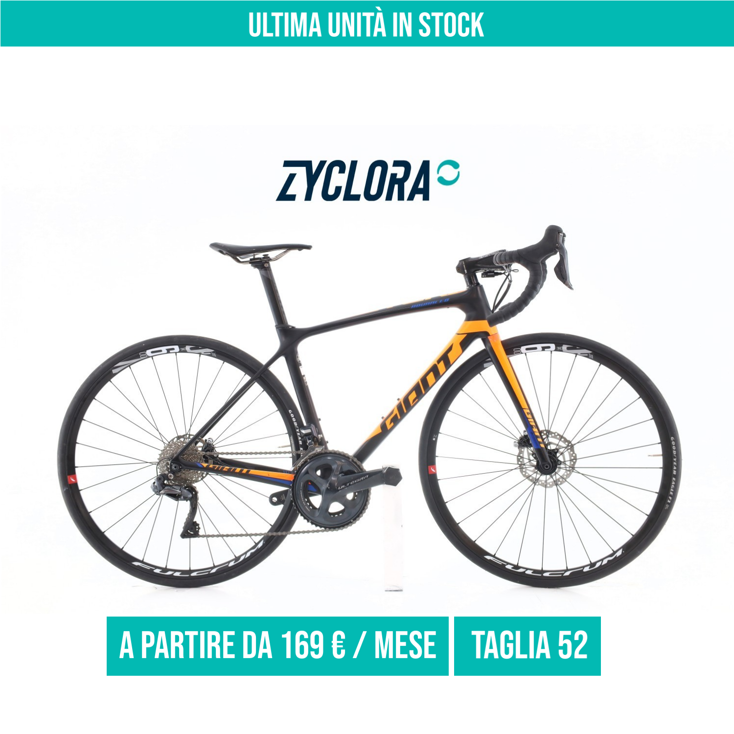 Giant TCR Advanced 1 Carbonio Di2 11V taglia 52 Semi-nuova