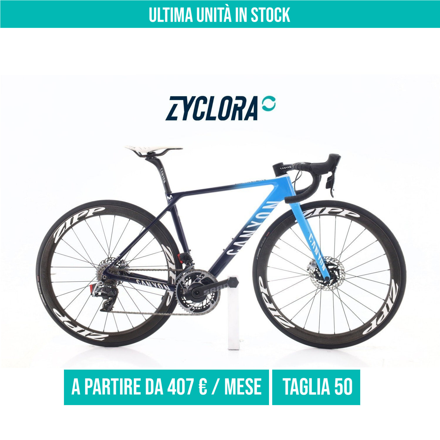 Canyon Ultimate CF SLX Movistar Team AXS 12V taglia 50 Semi-nuova