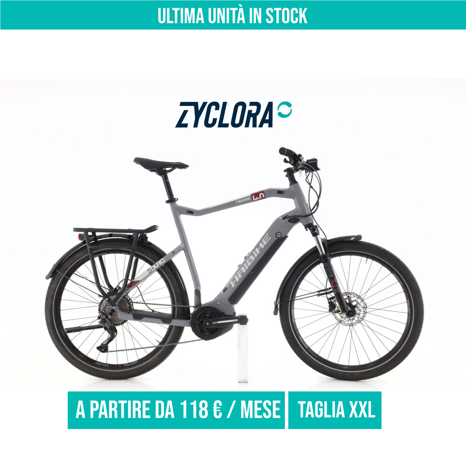 Haibike S-Duro Trekking 4.0 taglia XXL Semi-nuova