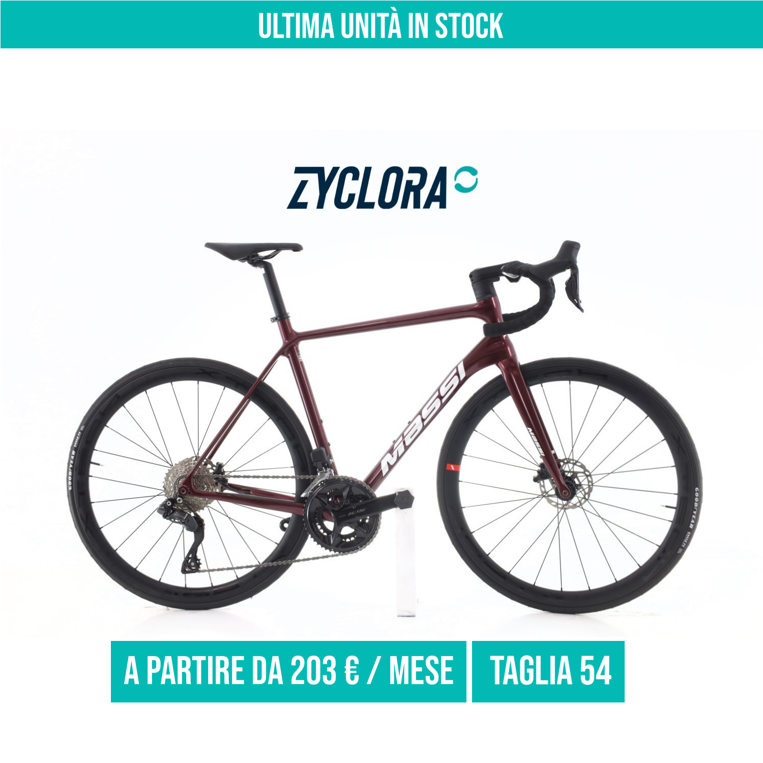 Massi Team Road Carbonio Di2 12V taglia 54 Semi-nuova