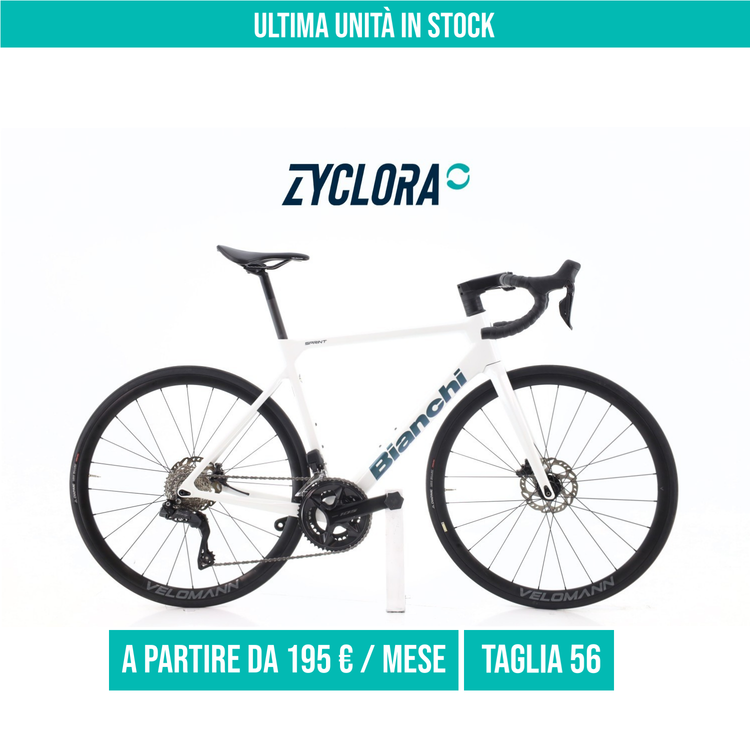Bianchi Sprint DI2 12V taglia 56 Semi-nuova
