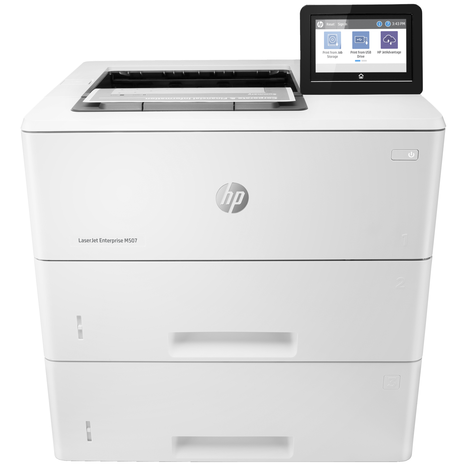 HP LaserJet Enterprise M507x, 1pv88a#b19, Black and white, Drucker für Drucken, Beidseitiger Druck, 1200