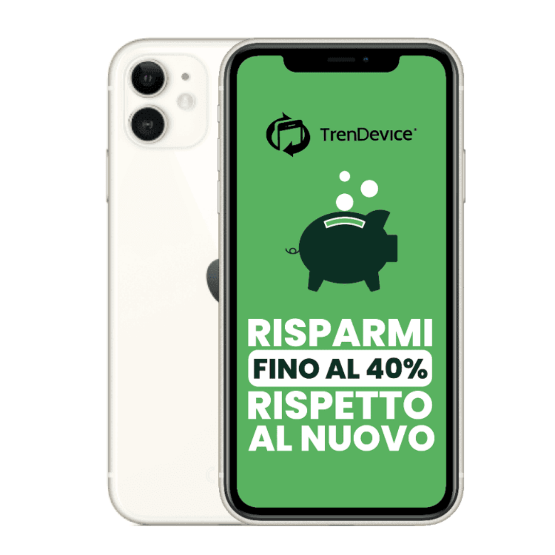 iPhone 11 128 GB Bianco B Ricondizionato